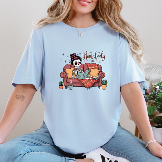 Skeleton Homebody Graphic Tee