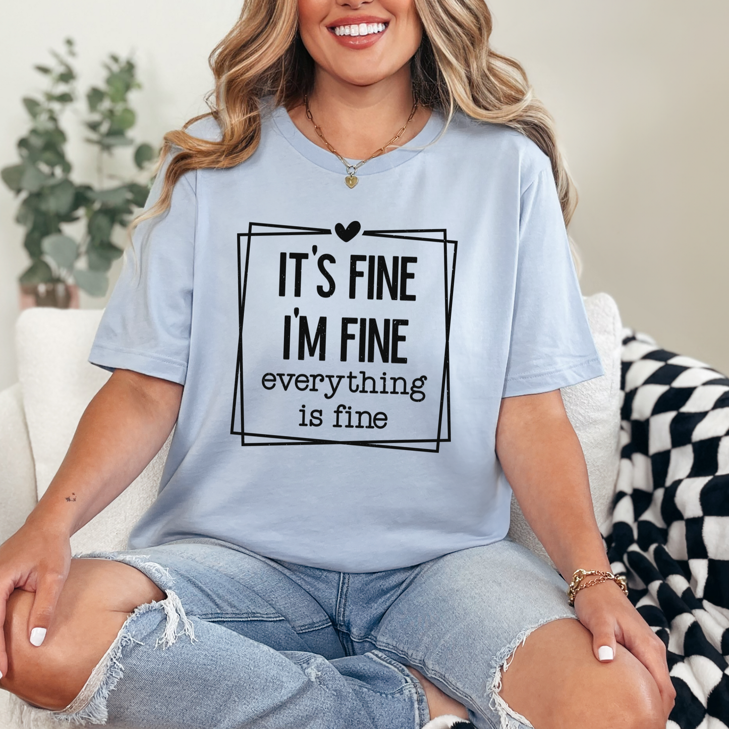 It's Fine Square Graphic Tee